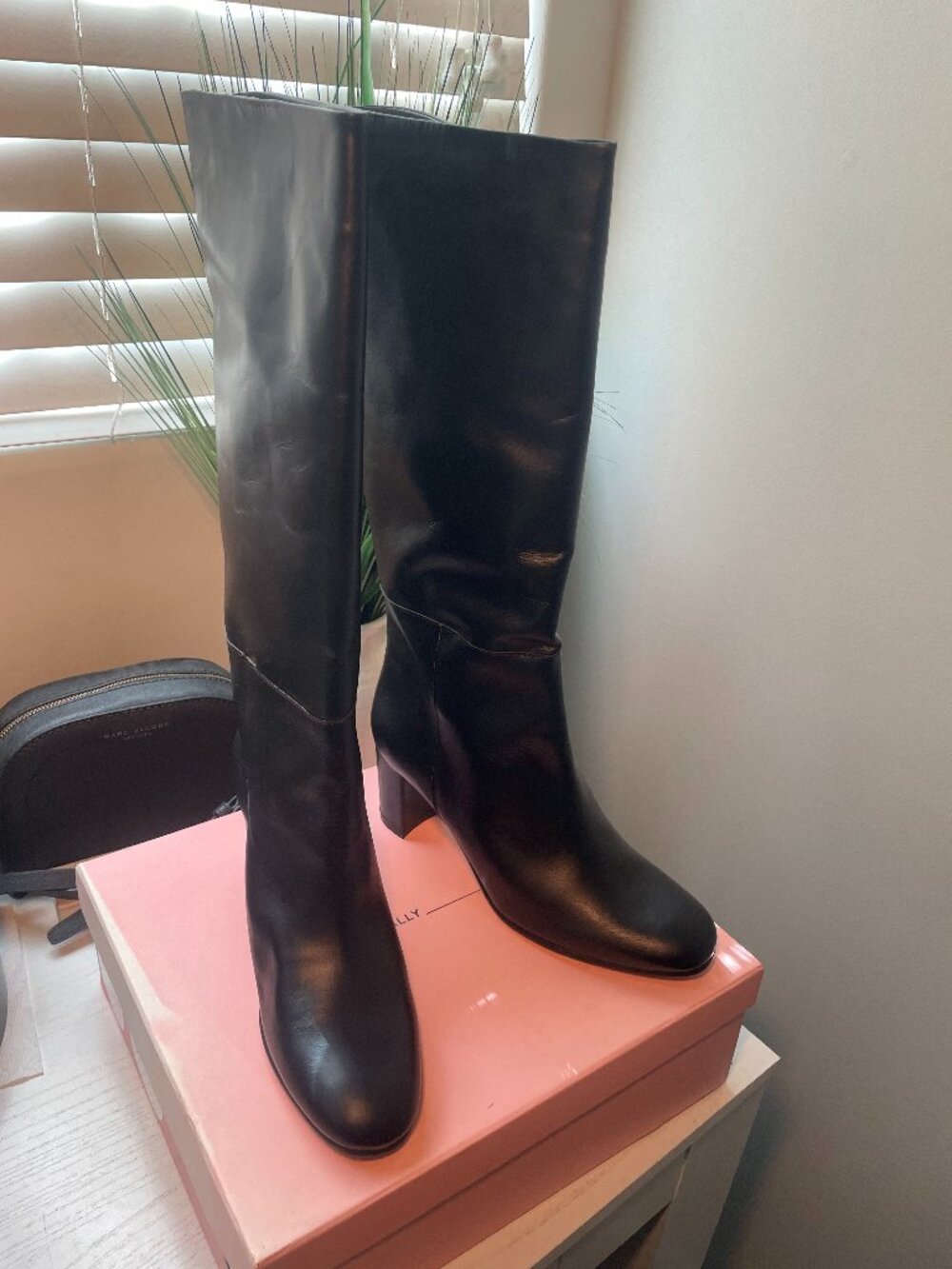 Intentionally Blank Black Knee High Boots Size 9
